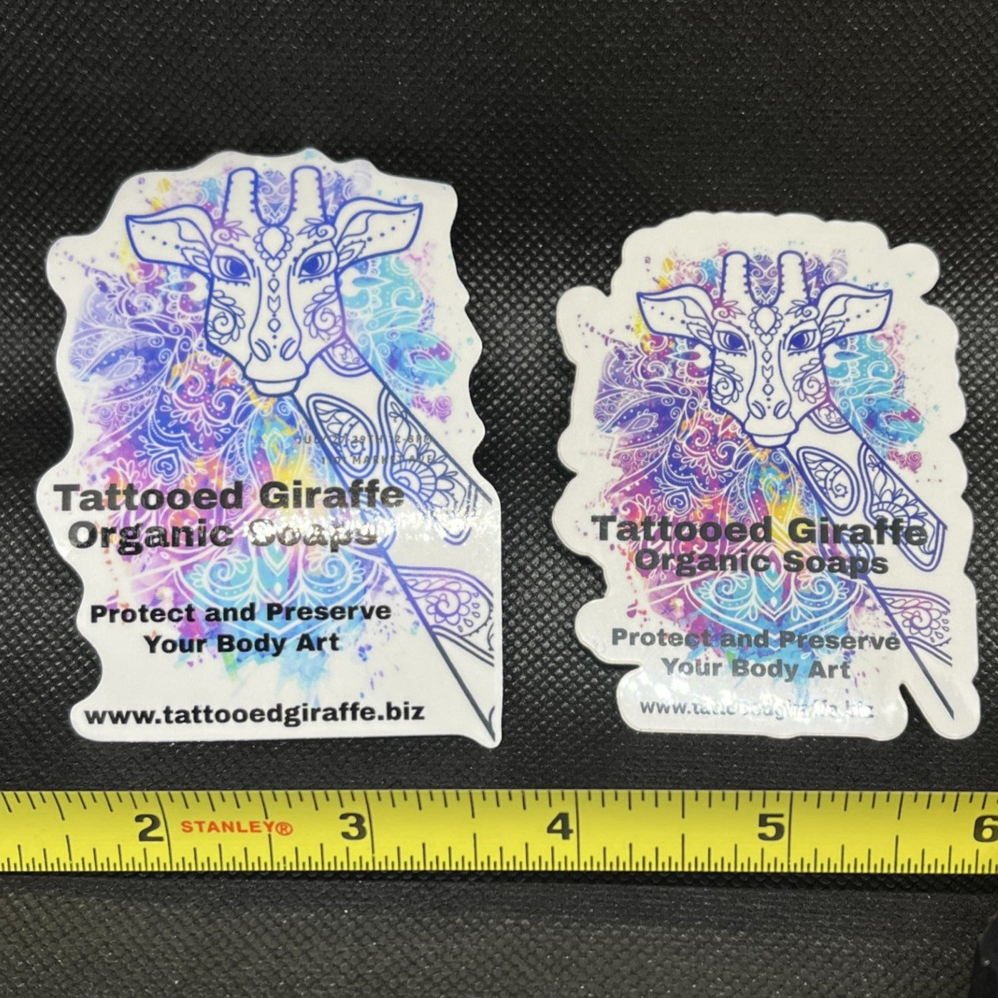 Tattooed Giraffe Sticker